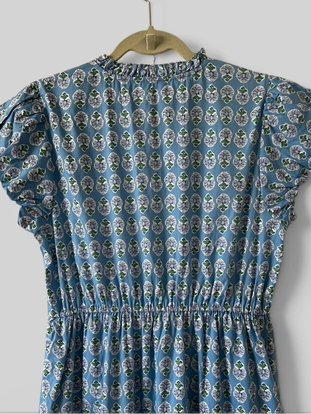 NWT J.Crew Willa Tiered Midi Dress Mountain Bluebird Floral Blue Size 8